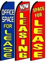 OnPoint Wares King Feather Flag Sign - Pack of 3 (Hardware Not Included) - Red, Yellow, White, Black, Blue - 48 x 96 inch - Polyester - Outdoor, Commercial - Open