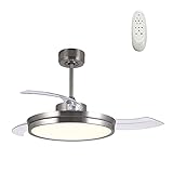 💡【 Luz Led integrado 】Cuenta con una fuente de luz LED integrada de 48W; 3 temperaturas de color Luz Cálida (3000K), Luz Neutra (4000K), Luz fría (6000 K); Luminosidad 2000 lm.