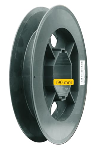 Schellenberg 11900 Gurtscheibe Maxi, für 60 mm Achtkantwellen, Durchmesser 19 cm