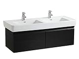 Laufen Pro A Waschtischunterschrank zu Waschtisch 814967, 2 Schubladen, 390x1220x450, Farbe: Snow (weiß matt)