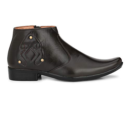 Image of ANDREW SCOTT Men's Brown Formal Shoes - 8 UK (42 EU) (9 US) (4108BROWN)