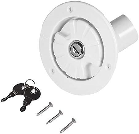 Water Cap with Gravity Lock, RV Camper Water Inlet Lockable Cap for Caravan Fresh Water Inlets on RV Motorhomes Caravans Boats Camper Trailer