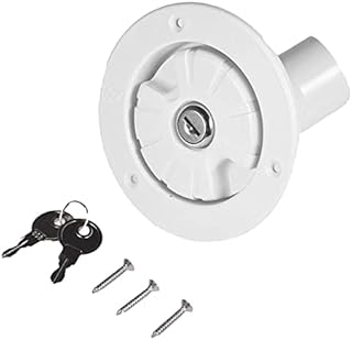 Water Cap with Gravity Lock, RV Camper Water Inlet Lockable Cap for Caravan Fresh Water Inlets on RV Motorhomes Caravans Boats Camper Trailer