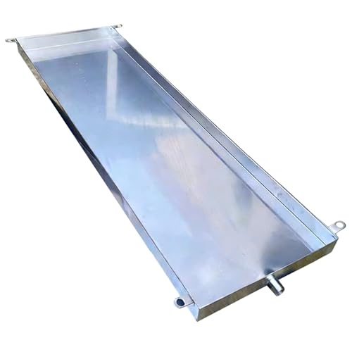 Bandeja de Goteo de Aire Acondicionado Inox 304 Bandeja de Drenaje de Condensado con Kit de Drenaje para Equipos Uso Taller Cocina Plantas Camping Personalizable(20x50cm(8x20in))