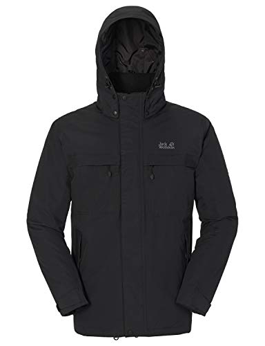 Jack Wolfskin Men's North Country Jacket, Medium, Black - Thumbnail 3