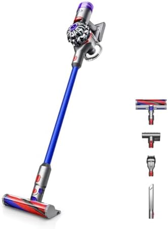 Dyson(ダイソン) コードレス掃除機 Dyson V8 Slim Fluffy Extra スティック ハンディクリーナー サイクロン (SV10K EXT BU) 【2年間のメーカー保証 (ご購入製品の登録が必要)】