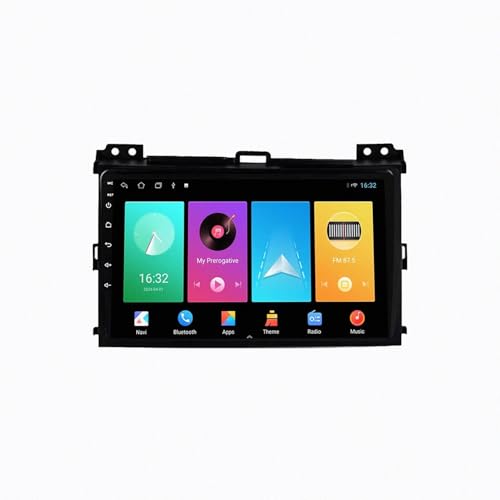 Carplay inalámbrico para Land Cruiser Prado 2004-2009, pantalla fluida de 4 núcleos y 64G