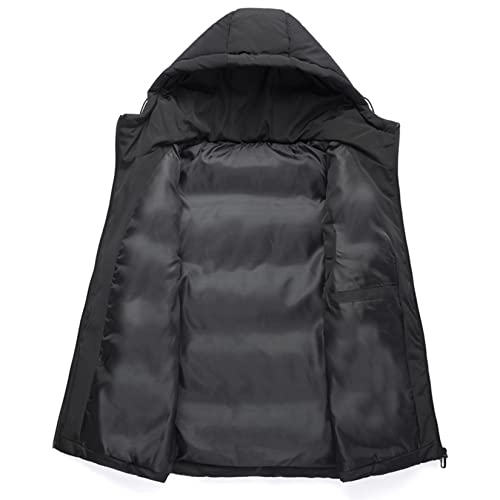 Colete Térmico De Capuz Masculino Com Capuz Com Capuz De Inverno