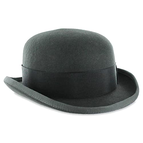 Hats in the Belfry New Tammany Bowler (US, Alpha, Large, Standard, Grey) - Thumbnail 7