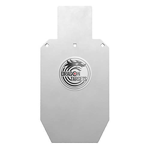 Dragon Targets AR500 Steel Targets for Shooting ½ Inch Thick Laser Cut Torso, Painted and Ready to Shoot AR500 Steel Targets Made in USA, 12in x 24in