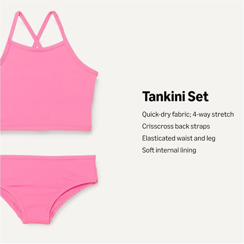Image of Amazon Essentials Girls and Toddlers' Tankini Set