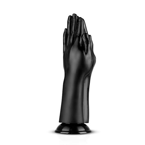 Double Trouble Fisting Dildo, Schwarz, Riesendildo XXL, Analsexspielzeug für den erfahrenen Benutzer, Weicher und geschmeidiger Analplug, Starker Saugnapf-Dildo BUTTR