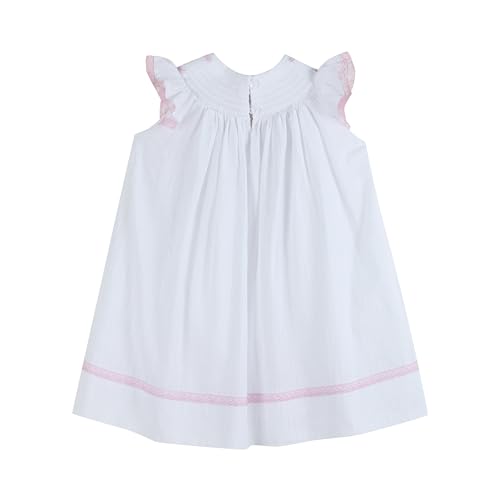 Baby and Girls Smocked Easter Bunny Bishop Dress2