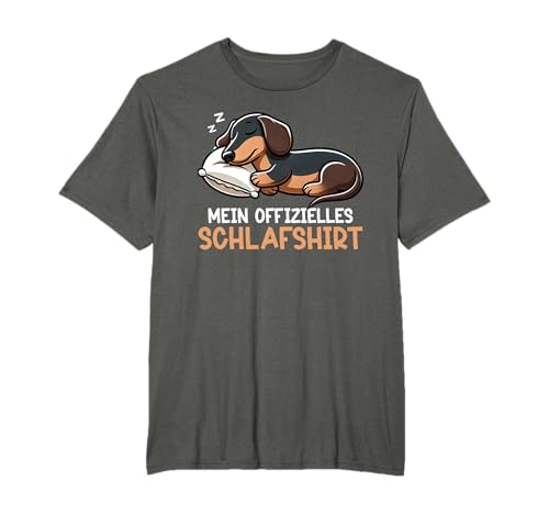 Offizielles Schlafshirt Dachshund Lustiger Dackel Hund T-Shirt