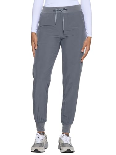 Image of COZYFIT Womens Scrub Pants - Soft Stretch Yoga Style with 5 Pockets, Slim Fit Jogger Scrubs Pants for Women