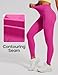 Heathyoga Scrunch Butt Lifting Leggings with Pockets for Women Tummy Control Compression Leggings No Front Seam Yoga Pants Hot Pink