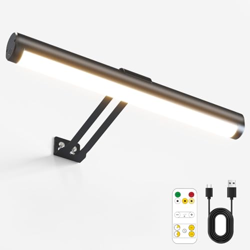 Olafus Rechargeable Picture Light Battery Operated, Wireless wall Light for Paintings, 3 Color...