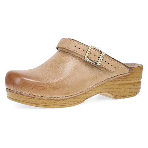 Image of Dansko Ingrid Sling Back Mule Clog for Women - Anti-Fatigue Rocker Bottom Promotes Forward Foot Motion - Premium Leather Uppers for Long-Lasting Wear
