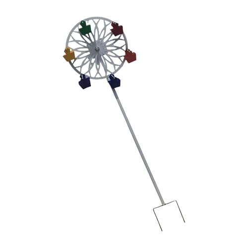 Rotating Ferris Wheel Bird Feeder, Unique Bird Feeders,Hummingbird Feeders for Outdoors,Stainless Steel Garden Decorative Windmill Sculpture for Outdoor Yard Patio Landscape