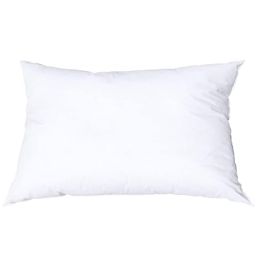 Image of Pillowflex Synthetic Down Pillow Insert 14x32 in - Karate Chop Pillow | Large Rectangle Sham Form, Plush Polyester Cotton Blend, Cloud-Like Comfort, Clump-Resistant Fill, Smooth Elegant Finish