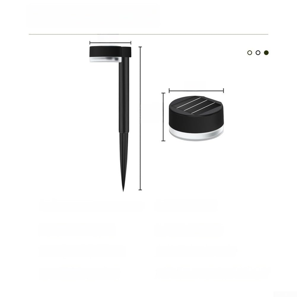Lámpara solar LED de jardín, resistente al agua, bicolor