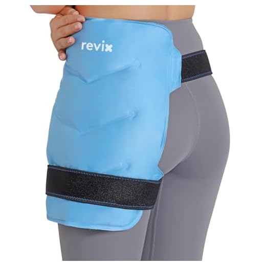 REVIX Hip Ice Pack Wrap After Surgery for Hip Bursitis Reusable Ice Pack for Hip Replacement Surgery, Soft Plush Lined Cold Compress for Hip Flexor Pain Relief, Inflammation & Swelling