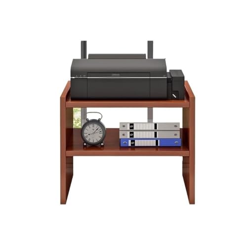 Supporto multistrato per stampante e fotocopiatrice per casa e ufficio soluzione salvaspazio robusto dimensioni compatte marrone