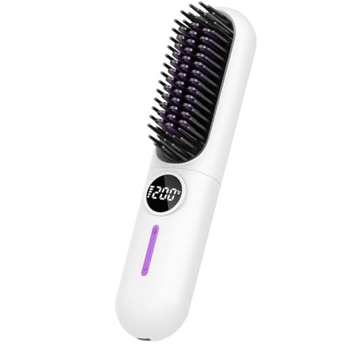 Peigne à ions négatifs pour cheveux raides et brillants sans frisottis