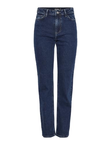 Jean droit femme PIECES en coton denim confortable et intemporel