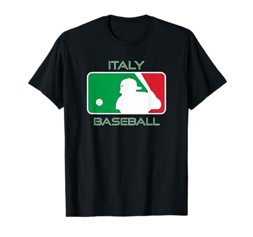 Italy Baseball Fan Italian Flag Classic European Sports Gear T-Shirt