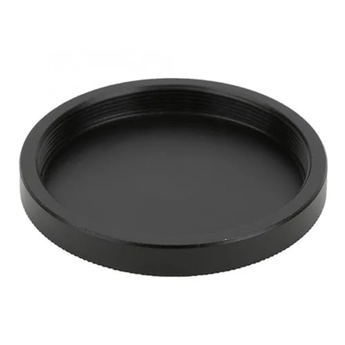 Tapa final roscada M42 de metal negro con rosca hembra de 0,75 mm para telescopio