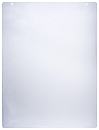 Sign Holder Sleeve 24-1/2 x 36-1/4 Inch Clear Plastic Poster Frame Accommodates 24 x 36 Inch Images – Sold in Case Packs of Five Units – Signage Display Cover Includes Double Sided Tape