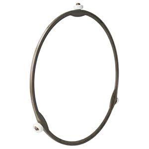 vhbw Anillo giratorio, anillo de accionamiento 19 cm universal para microondas compatible con Bosch, Siemens, AEG, Severin etc – marrón/blanco