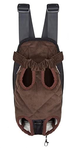 GlobalNiche Black, XL: Waterproof Quilted Short Plush Backpack Style Pet Legs Out Front Carrier/Bag Dog Carrier by Post