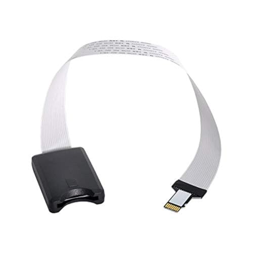 Gorise Juego de tarjetas de memoria Micro SD con cable adaptador SD hembra a macho, cable de extensión FPC flexible de 25 cm, ABS PVC FR4 para actualización de datos