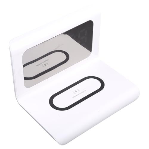 WOURRD 3-in-1-Smart-Wecker, 10 W, ultraschneller Handy-Ständer mit Kalender und Temperaturanzeige
