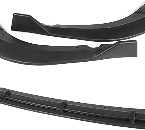 3PCS Front Bumper Lip Kit fit for Compatible with 2016-2018 Kia Optima SX/SXL/S, STP-Style Splitter Trim Protection Spoiler, Air-Dam-Chin-Diffuser (Unpainted Matt Black)