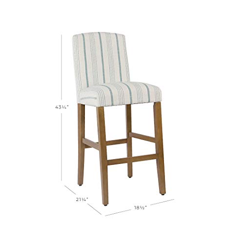 HomePop-Parsons-Classic-Upholstered-High-Back-Curved-Top-Barstool-29-inch-Blue-Calypso-Stripe HomePop Parsons Classic Upholstered High Back Curved Top Barstool 29 inch Blue Calypso Stripe