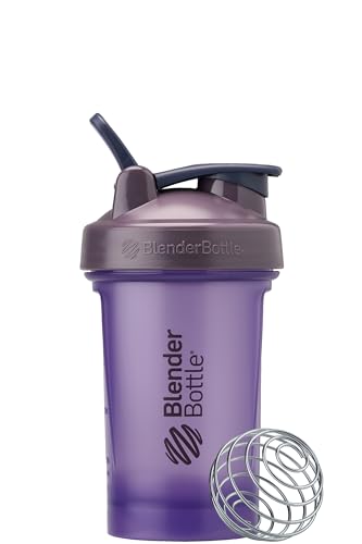 Image of BlenderBottle Classic V2 Shaker Bottle Perfect for Protein Shakes and Pre Workout, 20oz, Full Color Purple