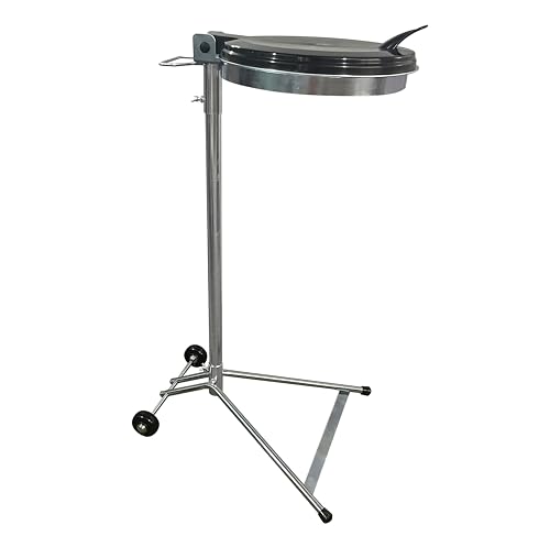 Soporte para bolsas de basura con tapa, 120 L, acero galvanizado, 40 x 40 x 100 cm, 2 ruedas
