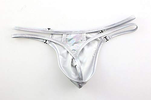 Mendove Mens Jockstrap Thong Liquid Metallic Contour Pouch Bikini Swimsuit4