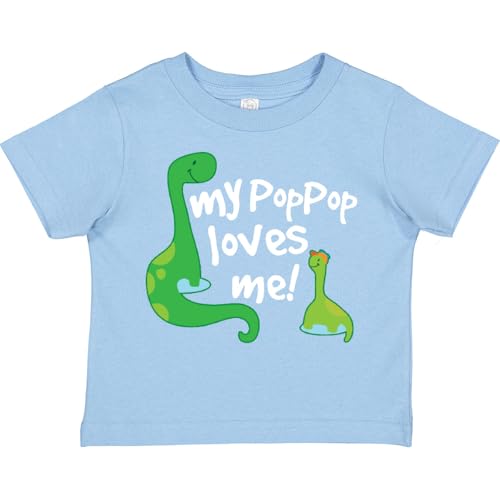inktastic My Pop Pop Loves Me Dinosaur Toddler T-Shirt