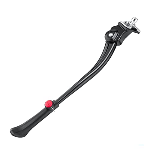 自転車キックスタンド、自転車キックスタンド調節可能なアルミニウムバイクサイド折りたたみサイクリングサイドスタンドパーキングレッグロッドマウンテンロードバイク