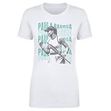 500 LEVEL Paula Badosa Psychedelic Name Shirt for Women (White, XX-Large)