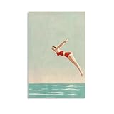 Vintage-Schwimmposter 