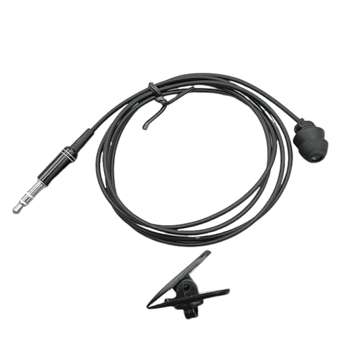 Genérico Auricular Mono – Auriculr de un Solo oído | Auriculares con cancelación de Ruido con Cable | de Silicona Negro para MP3, Deportes, Exteriores, Oficina, Escucha con un Solo oído