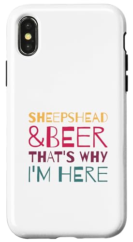 SHEEPSHEAD & BEER THAT'S WHY I'M HERE �y�����g�����v�Q�[�� �X�}�z�P�[�X iPhone X/XS �p