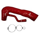Silicone Air Intake Inlet Hose Compatible With MI NI Cooper S/Countryman N18 R56 R57 R60 (1.6T petrol engine) (Red)