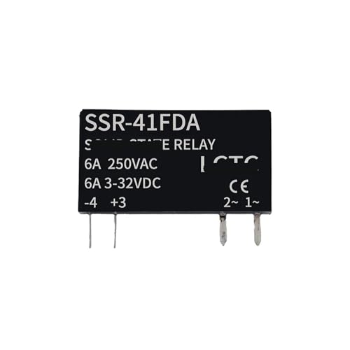 Relé de estado sólido ultrafino LCTC 6A SSR-41FDD conmutación carril DIN 1