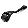 Derma Roller for Skin, Hair & Beard – Women and Men Titanium Microneedling Roller for Face & Scalp - DERMAL ROLLER SR 1.5mm - Black